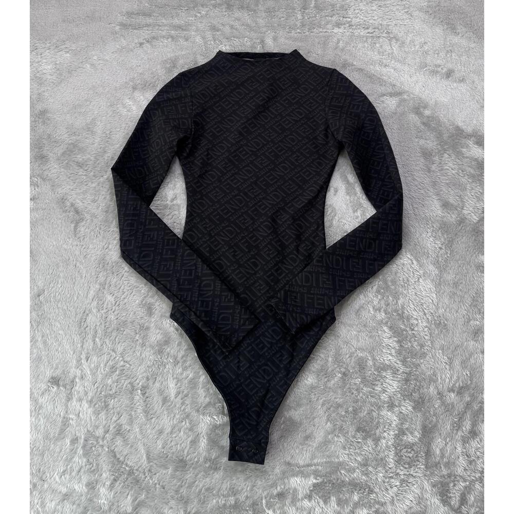 NWT Skims x Fendi Mockneck long-sleeve bodysuit xs